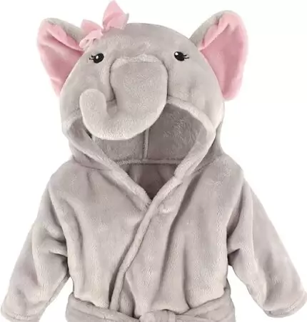 Hudson Baby Unisex Baby Plush Animal Face Bathrobe